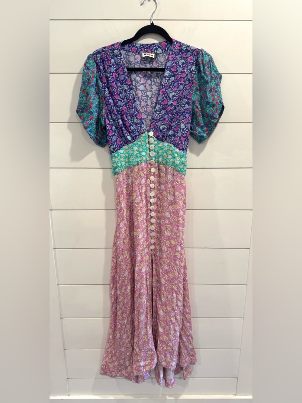 Rixo Novara pink purple floral maxi dress - Picture 5 of 13
